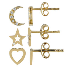 Zircon Silver Earrings