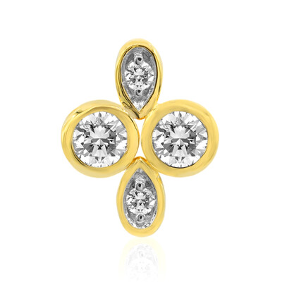 18K IF (D) Diamond Gold Pendant (Annette)