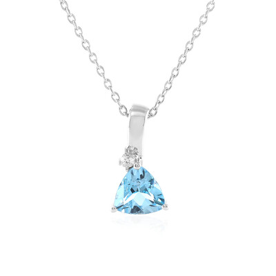 Swiss Blue Topaz Silver Necklace