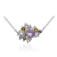 Bolivian Amethyst Silver Necklace