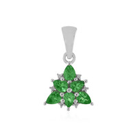 Tsavorite Silver Pendant
