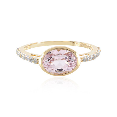 18K Kunzite Gold Ring
