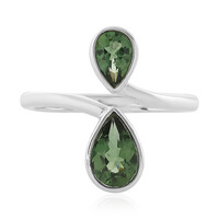 Chrome Apatite Silver Ring