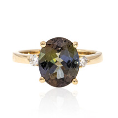 14K Unheated Tanzanite Gold Ring (CIRARI)