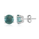 Green Fluorite Silver Earrings