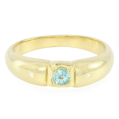 Fluoro Green Apatite Silver Ring