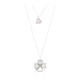 White Moonstone Silver Necklace