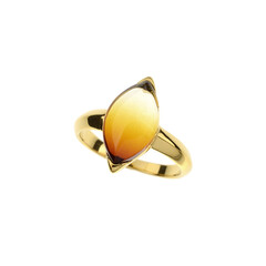 Baltic Amber Silver Ring