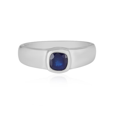 Royal Blue Spinel Silver Ring