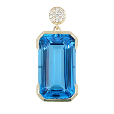 9K Marambaia Topaz Gold Pendant