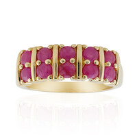 Burmese Ruby Silver Ring