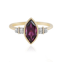 9K Magenta Garnet Gold Ring