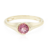 9K Pink Tourmaline Gold Ring