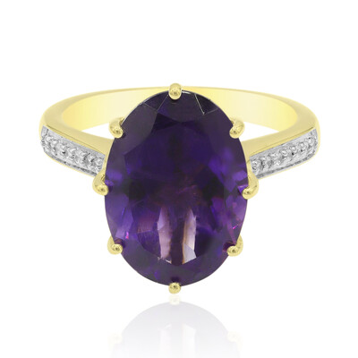 9K Zambian Amethyst Gold Ring