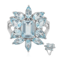 Sky Blue Topaz Silver Ring