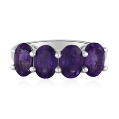 Zambian Amethyst Silver Ring