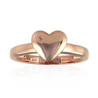 9K SI1 Argyle Rose De France Diamond Gold Ring