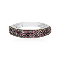 Rhodolite Silver Ring