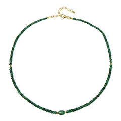 Zambian Emerald Silver Necklace