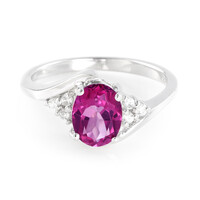 Grape Topaz Silver Ring