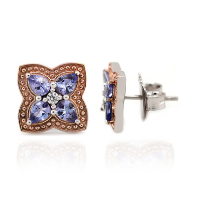 Tanzanite Silver Earrings (Dallas Prince Designs)