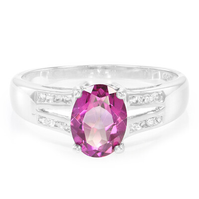 Grape Topaz Silver Ring