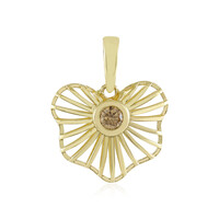9K I2 Champagne Diamond Gold Pendant (Ornaments by de Melo)