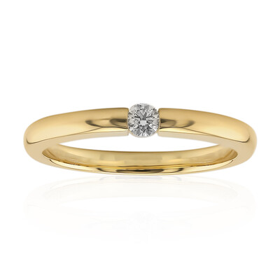 18K SI2 (H) Diamond Gold Ring