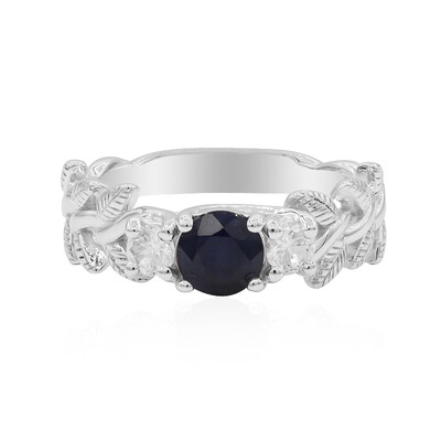 Blue Sapphire Silver Ring