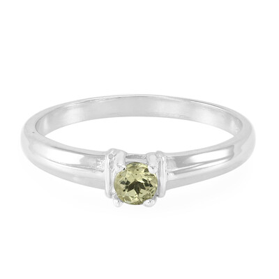 Lemon Apatite Silver Ring