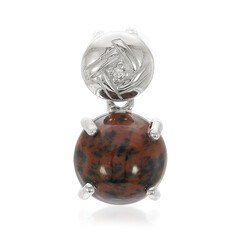 Mahogany Obsidian Silver Pendant