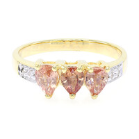 18K Unheated Padparadscha Sapphire Gold Ring (AMAYANI)