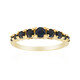 Black Sapphire Silver Ring