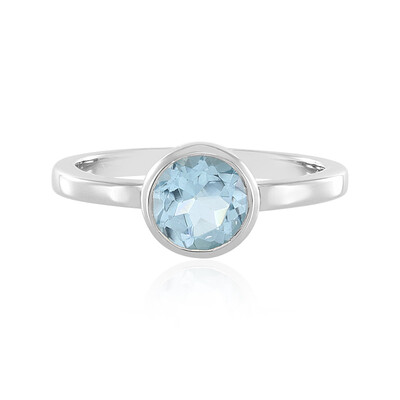 Sky Blue Topaz Silver Ring