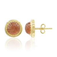 Sunstone Silver Earrings