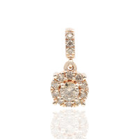 9K SI1 Argyle Rose De France Diamond Gold Pendant