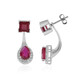 Madagascar Ruby Silver Earrings (de Melo)