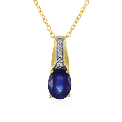 Madagascar Blue Sapphire Silver Necklace