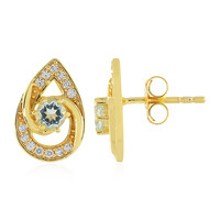 Sky Blue Topaz Silver Earrings