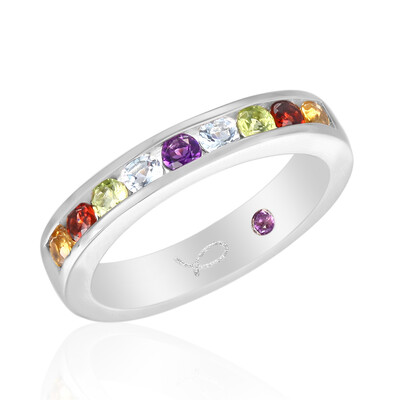 Garnet Silver Ring