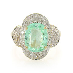 18K Nigerian Paraiba Tourmaline Gold Ring (AMAYANI)
