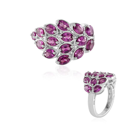 Rhodolite Silver Ring