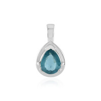 Teal Kyanite Silver Pendant