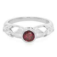 Brazilian Rhodolite Silver Ring