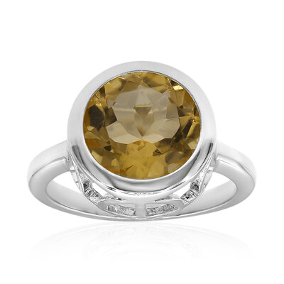Citrine Silver Ring (MONOSONO COLLECTION)