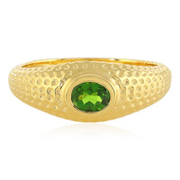 Russian Diopside Silver Ring