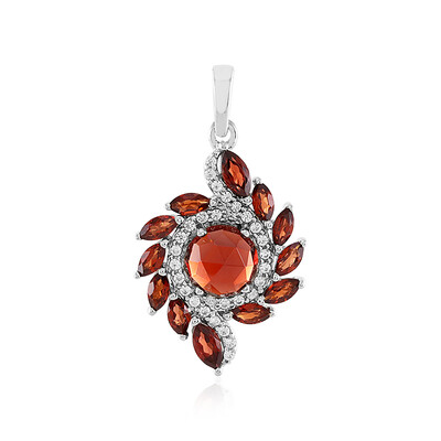 Mozambique Garnet Silver Pendant
