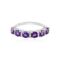 Amethyst Silver Ring