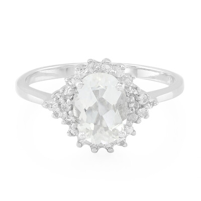 Petalite Silver Ring