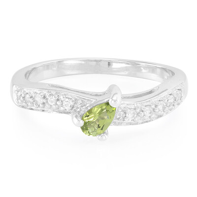 Cuprian Tourmaline Silver Ring
